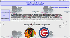 Desktop Screenshot of citysportslettering.com
